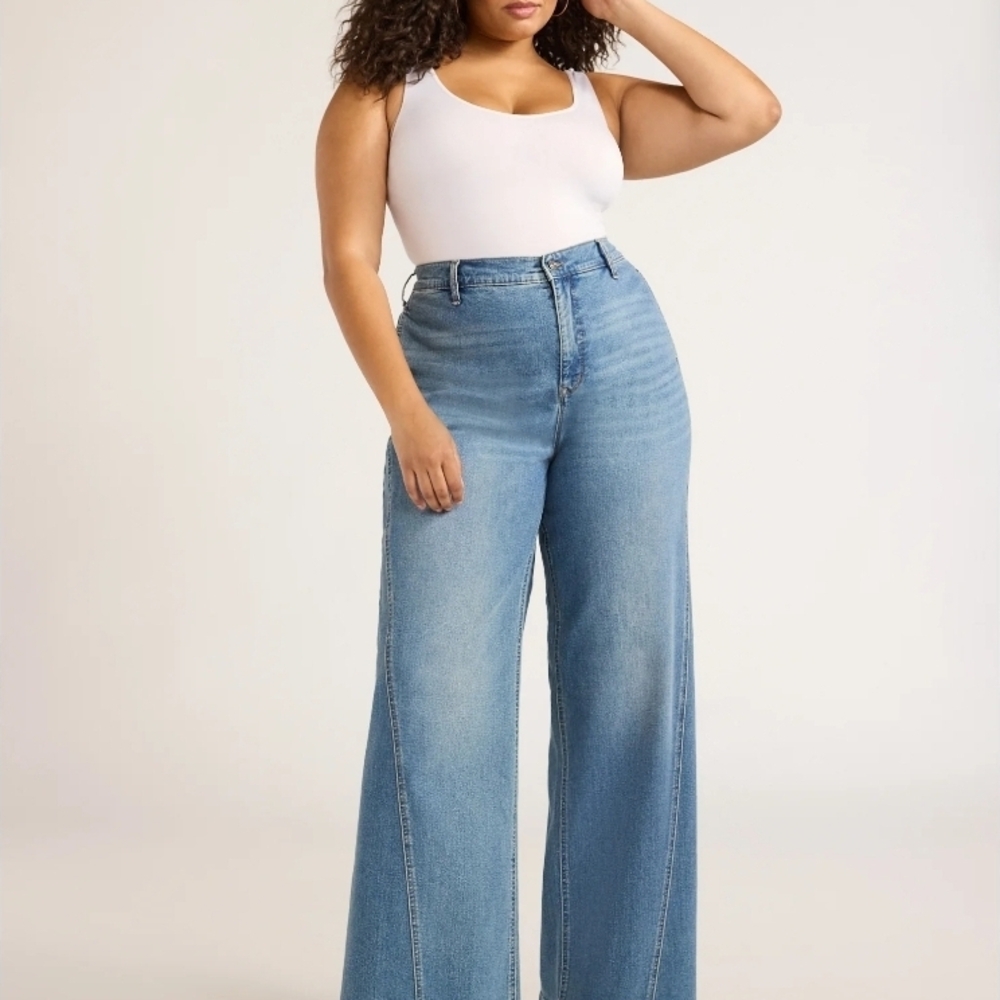 Stylish Blue Flare Jeans for Women